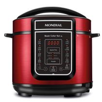Panela De Pressão Elétrica Mondial Master Cooker Red Pe-39 Vermelho/Inox 127V