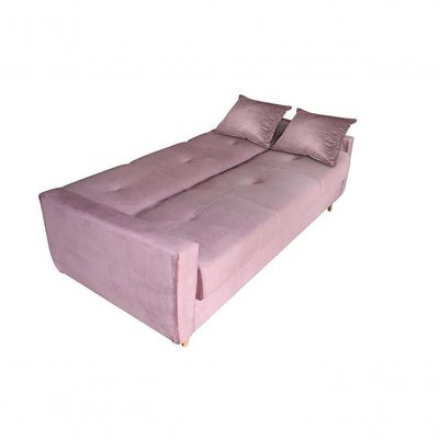 Sofá Cama Casal Reclinável Com Baú Pamela - Turkey Rose