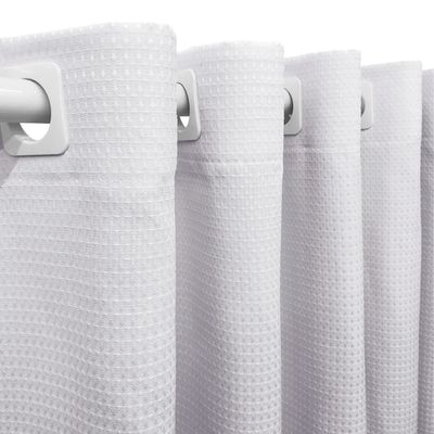 Cortina 2,00x1,20 Janela Sala Quarto Cozinha Tecido Piquet  Branco