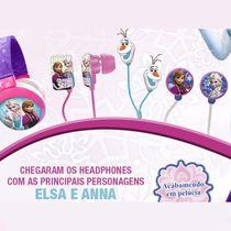 Fone De Ouvido Frozen Elsa E Anna Redondo - Multilaser