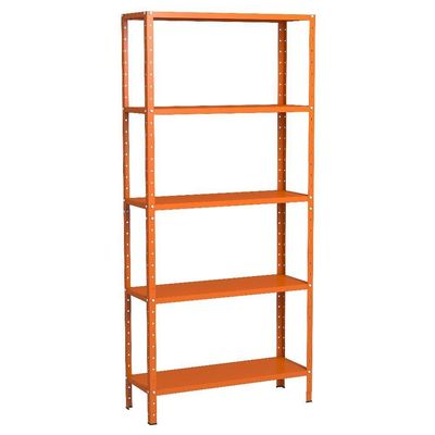 Estante Aço 5 Prateleiras Livros Eaf005 Laranja