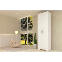 Armário Multiuso Sala Iris 2 Portas c/ Chave Branco - ACP