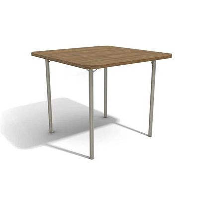 Mesa de Cozinha Sena c/ Tampo 90cm Niquel/Nogueira - Kappesberg