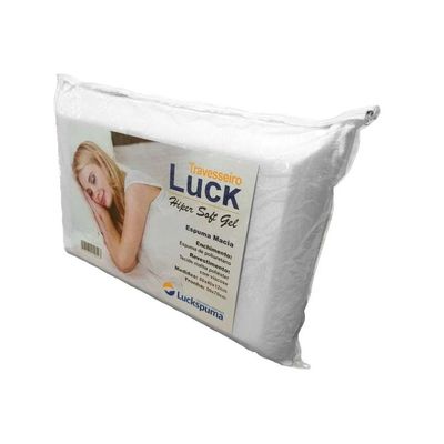 Travesseiro Espuma Luck Hiper Soft Gel (60x40x12) - Luckspuma
