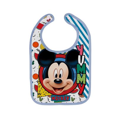 Babador Babygo Decorado Mickey com Porta-Migalha UNICA