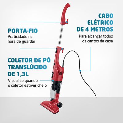 Aspirador de Pó Vertical Mondial Turbo Cycle AP-36 - 1100W 127V UNICA