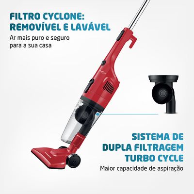 Aspirador de Pó Vertical Mondial Turbo Cycle AP-36 - 1100W 127V UNICA