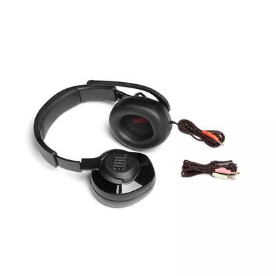 Headphone Gamer JBL Quantum 200 com Fio e Microfone Flip-Up Over-Ear Preto UNICA