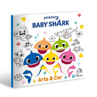 Livro Infantil Culturama Arte e Cor Baby Shark UNICA