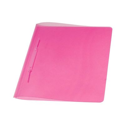 Pasta Grampo Dello Plast com Grampo Plástico Rosa 34x24,5cm UNICA
