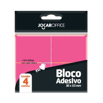 Bloco Adesivo Leonora Rosa 4x100 Folhas 38x50mm UNICA