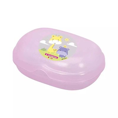 Saboneteira Infantil Sanremo de Plástico Rosa UNICA