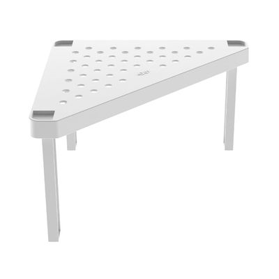 Prateleira de Plástico Martiplast Level Triangular Branca 15x26x26cm UNICA