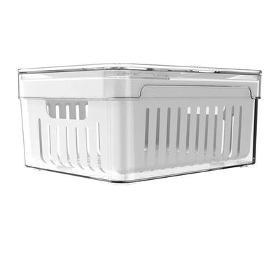 Organizador De Alimentos Para Geladeira Clear Fresh Com Cesto Ou 2,2l