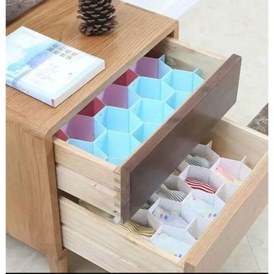 Organizador De Gaveta Colméia C/ Divisória Para Roupa Íntima