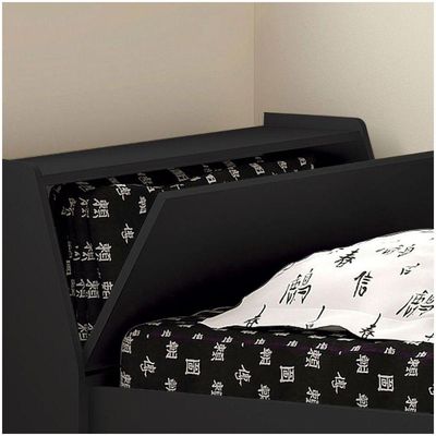 Cama Solteiro Bicama Ditália Bb-28 Preto