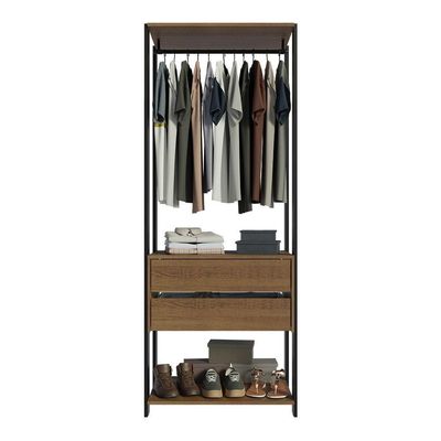 Closet Aberto Guarda-roupa 2 Gavetas 70cm Madesa