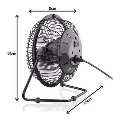 Mini Ventilador Usb Potente E Ultra Silencioso Portátil Bn - Pt Mesa Bivolt