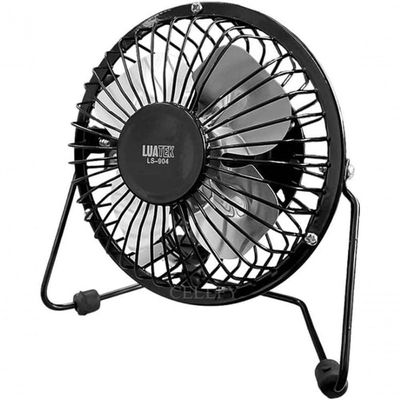 Mini Ventilador Usb Portátil De Mesa Em Metal Cores Ls-904 Bivolt