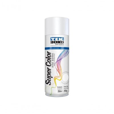 Tinta Spray Tekbond Branco Fosco 350Ml/250G C/6 Pcs