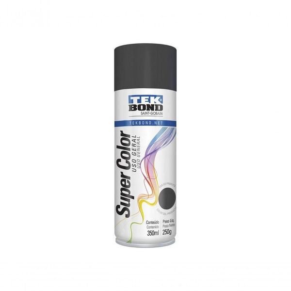 Tinta Spray Tekbond Uso Geral Grafite 350Ml/250G C/6 Pcs