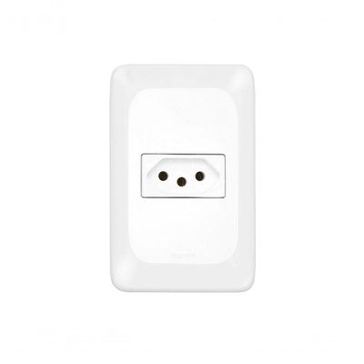 Tomada Pial Pop 2P+T 10A 4X2 Lgx030 C/Placa