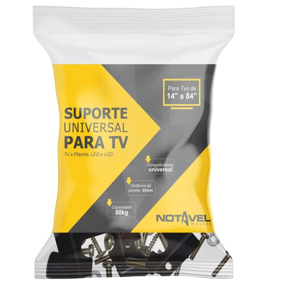Suporte P/Tv Led Lcd Plasma 14 A 84" Universal Notável Preto