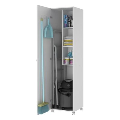 Armário Lavanderia Com 1 Porta Multimóveis Cr30033 Branco Branco