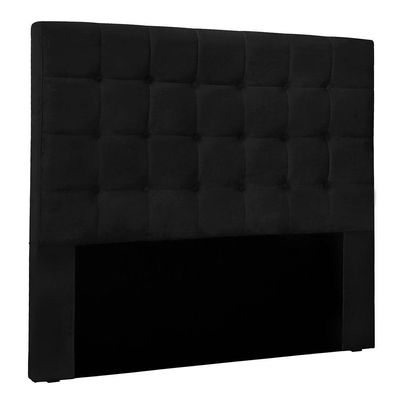 Cabeceira King 1,95m Santiago Suede - Pallazio Cor Preto
