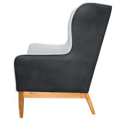 Poltrona Base Madeira E Puff Milena C-05 C-315