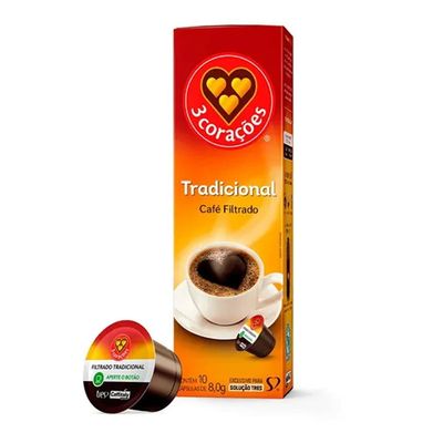 Cápsula de Café Tres com 10 Unidades de 7.5g Coado Clássico