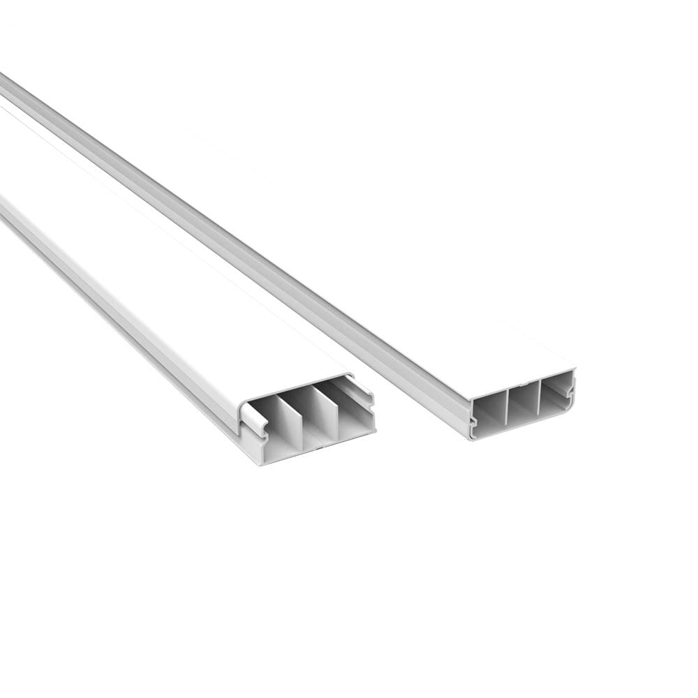 Canaleta 40X15X2000 Enerbras Branca sem Dupla Face com Divisao