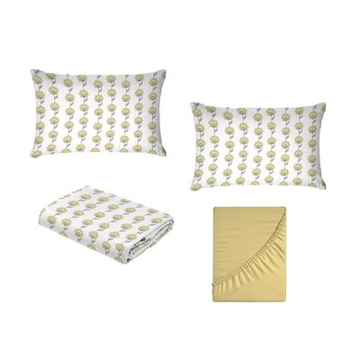 Jogo de Cama King Size 130 Fios Fiori - Tobias (7673)