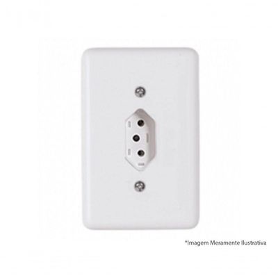 Tomada Ilumi Stylus Bip 2P+T C/Pl 10A 250V 20140