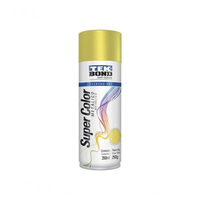 Tinta Spray Tekbond Metalico Ouro 350Ml/250G C/6Pcs