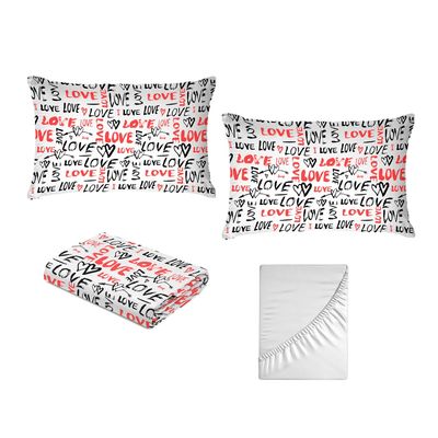 Jogo de Cama King Size 130 Fios Fiori - Juan (7454)