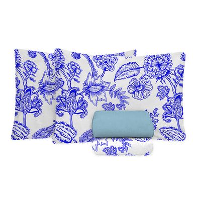 Jogo de Cama Queen Size 150 Fios Fiori - Sônia (7275)