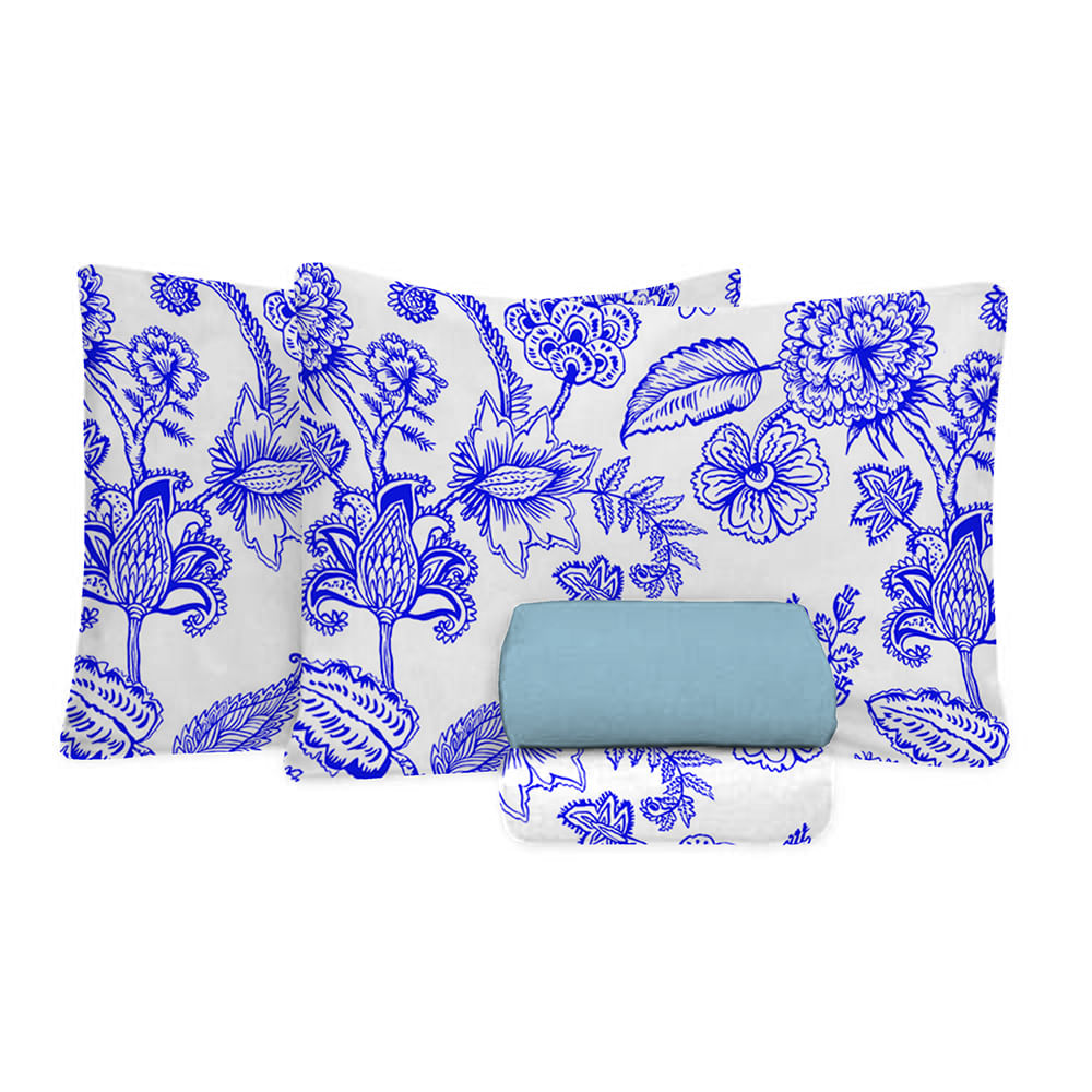 Jogo de Cama King Size 150 Fios Fiori - Sônia (7275)