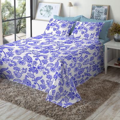 Jogo de Cama Queen Size 150 Fios Fiori - Sônia (7275)