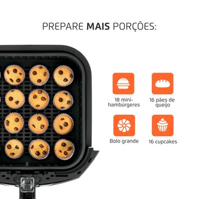 Fritadeira Sem Óleo Air Fryer 6 Litros AFN-60-BI Mondial 127V