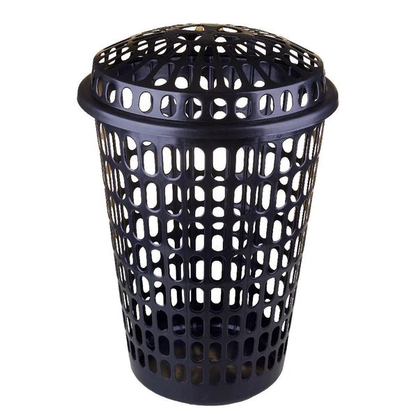 Cesto de Roupas Telado 60L Plásticos MB 3667 Preto