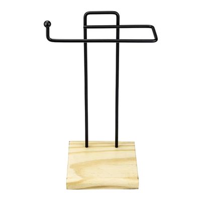 Porta-Toalha de Bancada Duler Steel Wood Preto UNICA