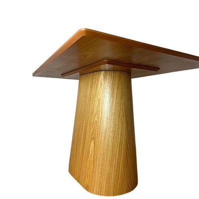 Mesa De Jantar Cone 235X122 Base Freijó Tampo Freijó Marrom