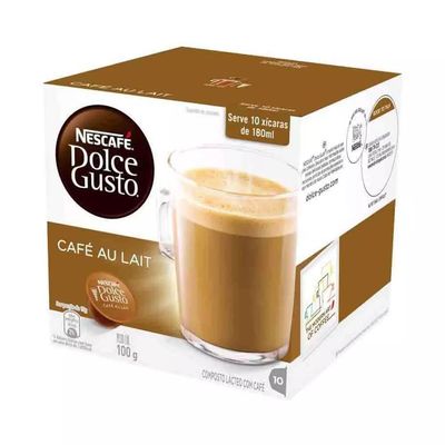 Cápsulas Nescafé Dolce Gusto Espresso Café Au Lait 10 Unidades 100g UNICA