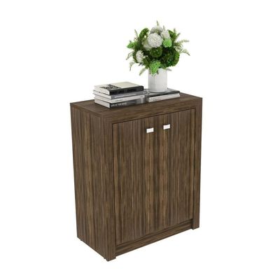 Balcão Escritório Com 2 Portas Multimóveis Vcr25013 Nogal