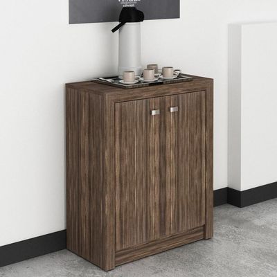 Balcão Escritório Com 2 Portas Multimóveis Vcr25013 Nogal