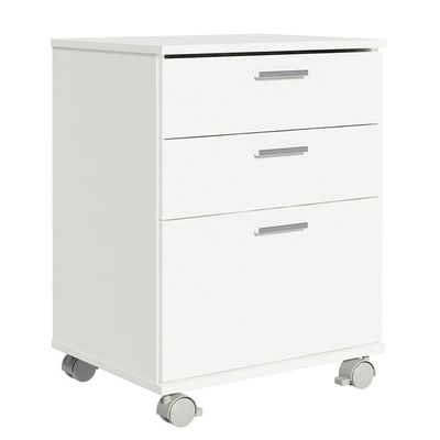 Gaveteiro Para Banheiro Branco Com 3 Gavetas E Rodinhas Madesa Branco