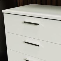 Gaveteiro Para Banheiro Branco Com 3 Gavetas E Rodinhas Madesa Branco