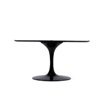 Base de Mesa de Jantar Oval Tampo 100x70 Cm até 137x90 Preto