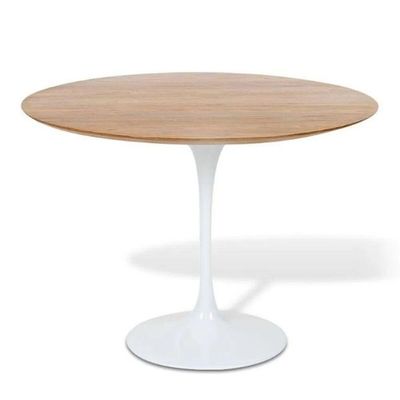 Mesa De Jantar Tulipa Saarinen Redonda 160cm - Freijó Branco